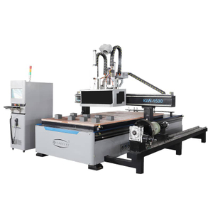 Centro de processamento de máquina de fabricação de portas de madeira CNC